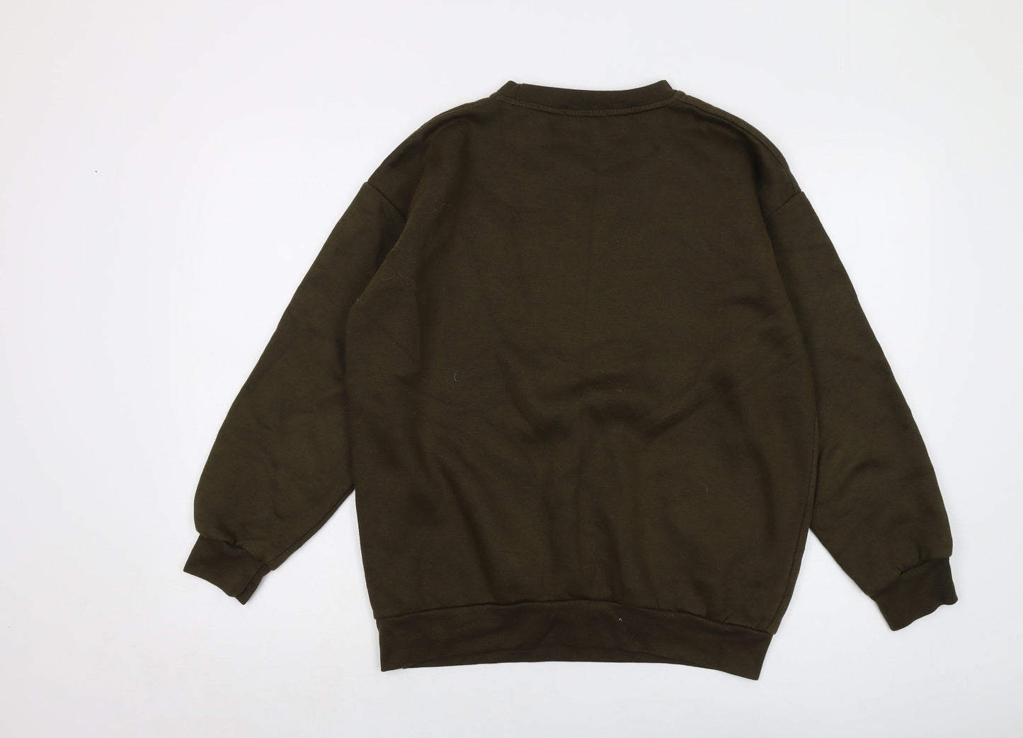AX Paris Mens Green Cotton Pullover Sweatshirt Size S