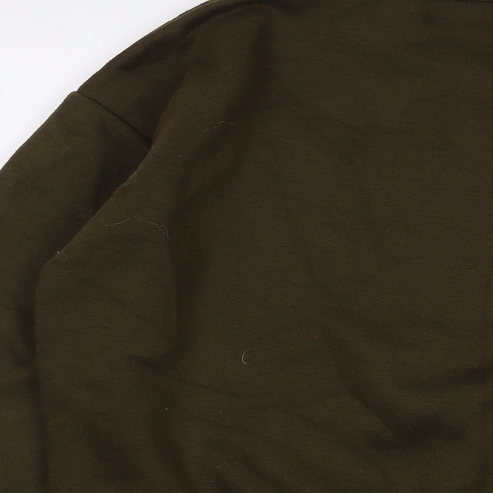 AX Paris Mens Green Cotton Pullover Sweatshirt Size S