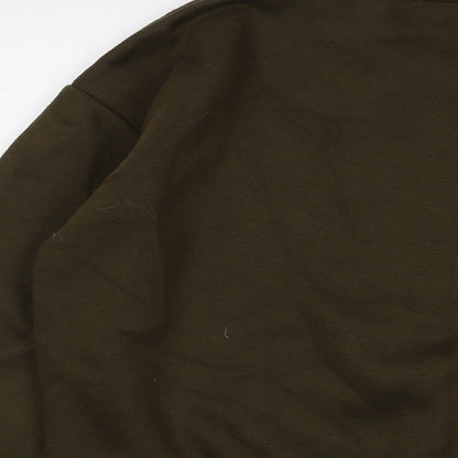 AX Paris Mens Green Cotton Pullover Sweatshirt Size S
