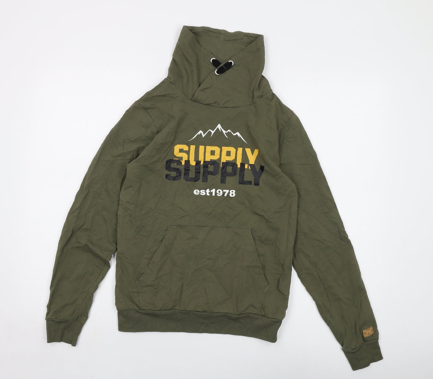 KappAhl Boys Green Cotton Pullover Sweatshirt Size 14-15 Years Pullover