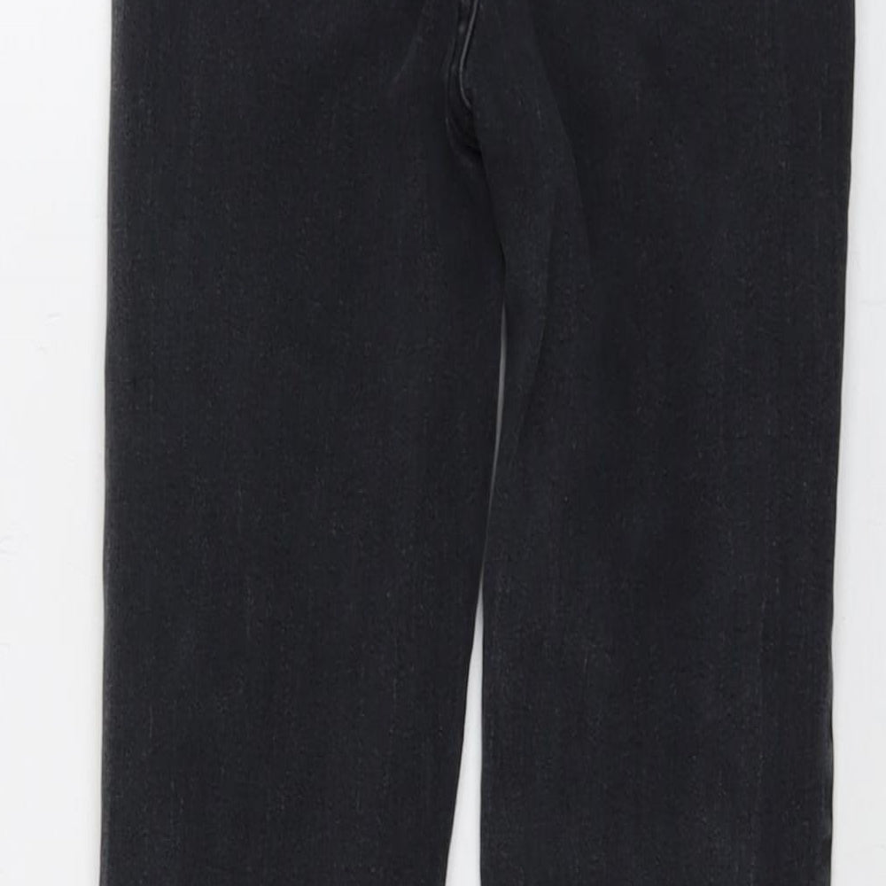 PRETTYLITTLETHING Womens Grey Cotton Skinny Jeans Size 8 L25 in Regular Button