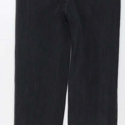 PRETTYLITTLETHING Womens Grey Cotton Skinny Jeans Size 8 L25 in Regular Button