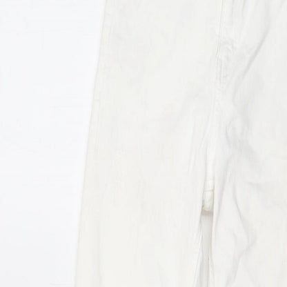 Topshop Womens Ivory Cotton Skinny Jeans Size 26 in L25 in Regular Button