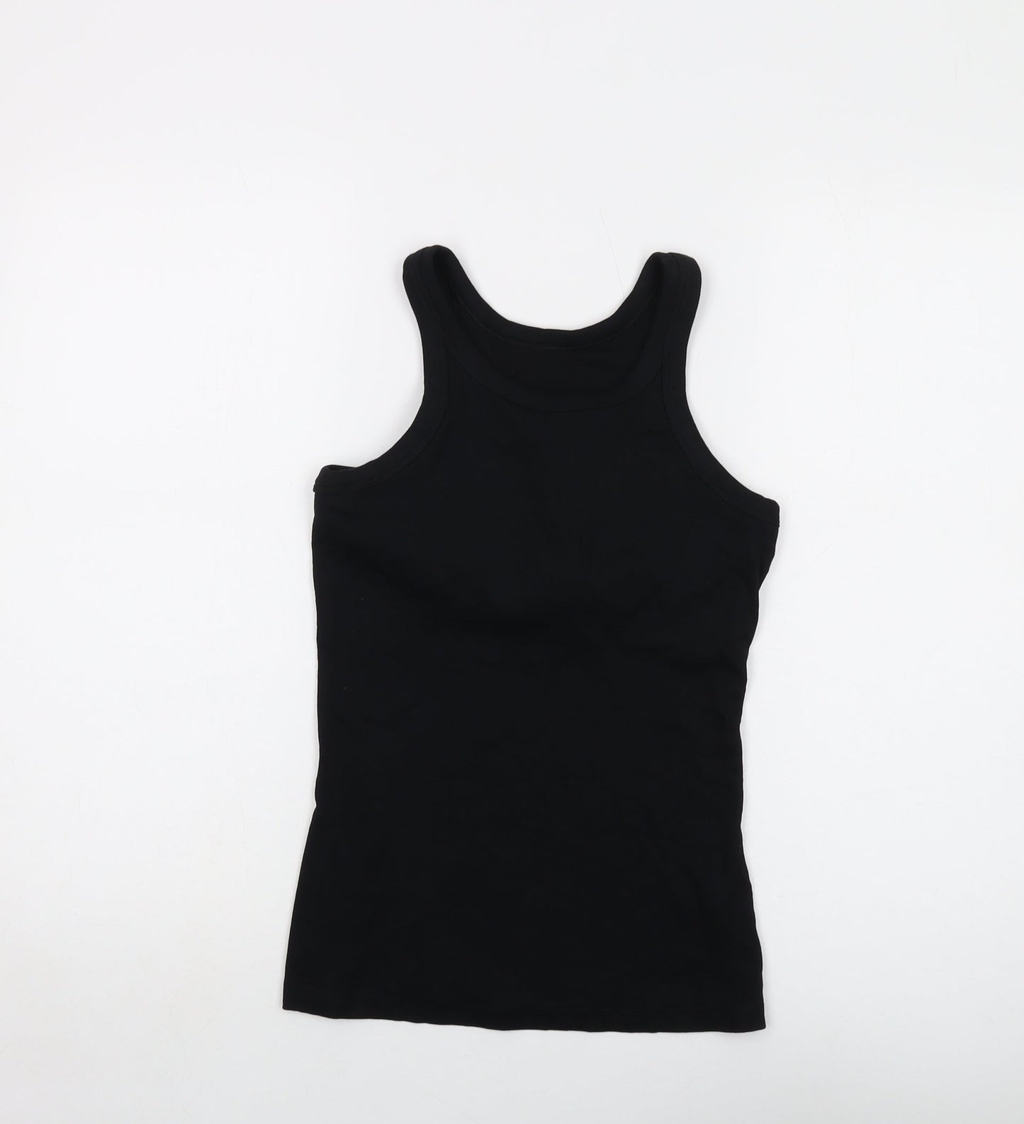 Womens UK Size 14 Marks and Spencer Black Basic Tank
