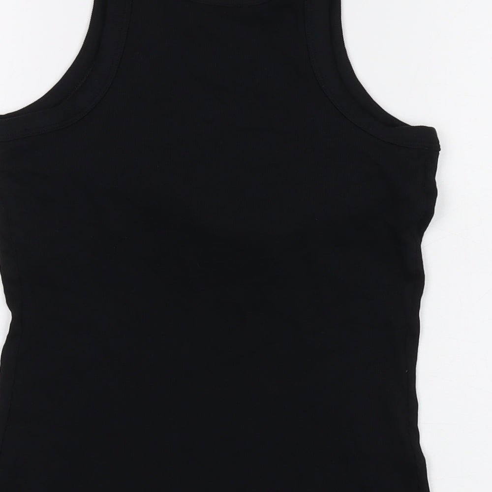 Womens UK Size 14 Marks and Spencer Black Basic Tank