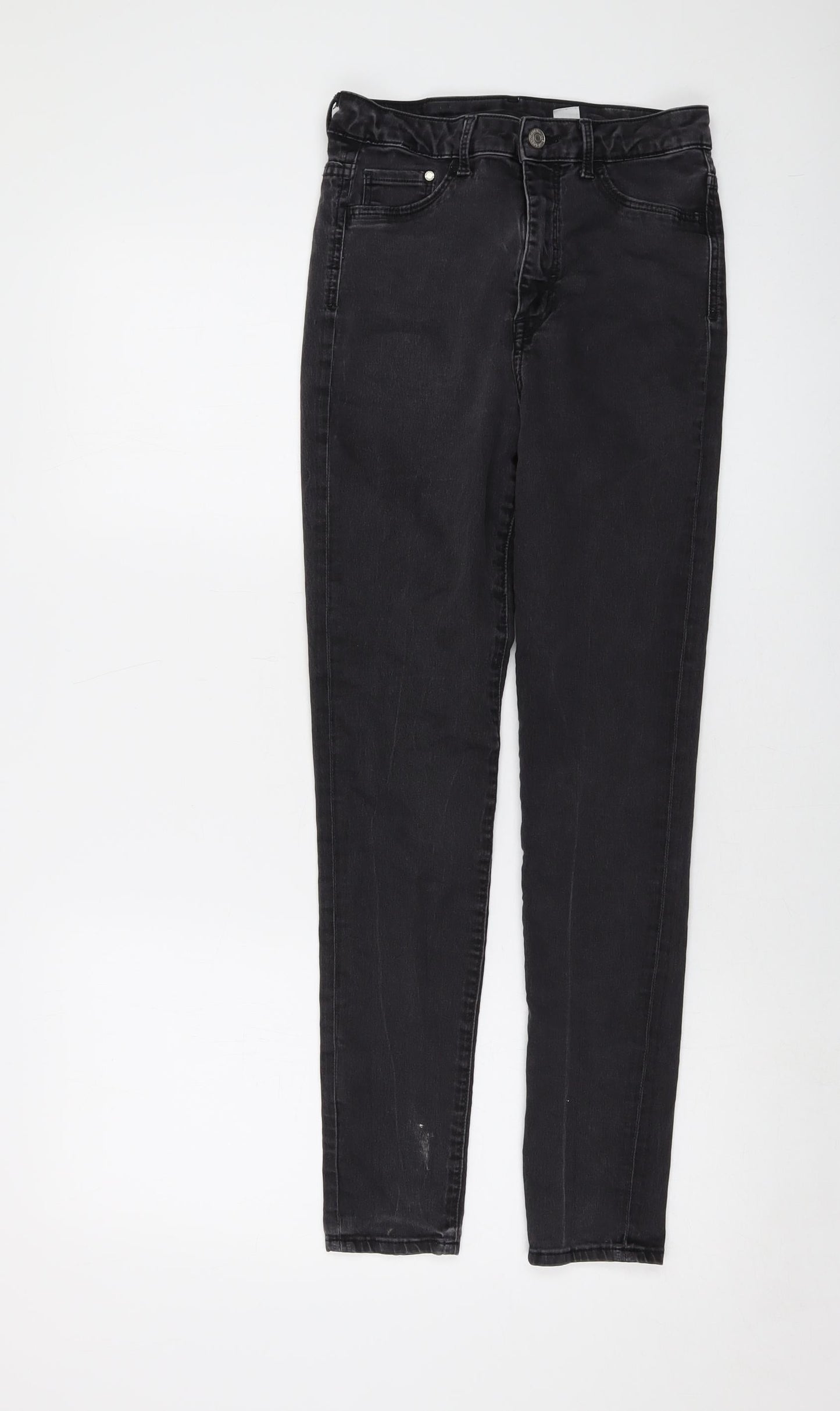 Womens UK Size 29 in H&M Regular Fit Skinny Grey Jeans