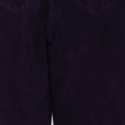 Womens UK Size 18 M&Co Regular Fit  Purple Trousers