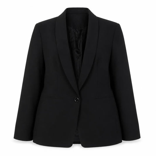 Warehouse Womens Black Jacket Blazer Size 16 Button