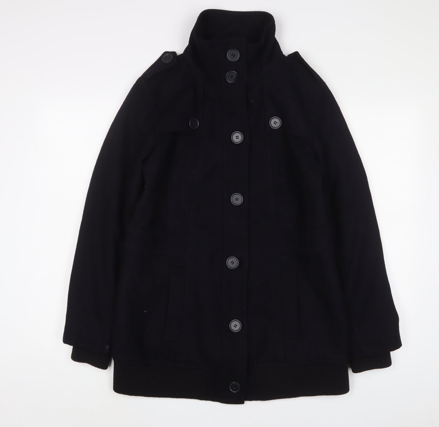 Womens UK Size 14 Marks and Spencer Blue Military Jacket
