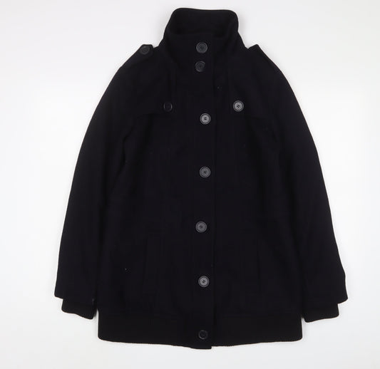 Womens UK Size 14 Marks and Spencer Blue Military Jacket