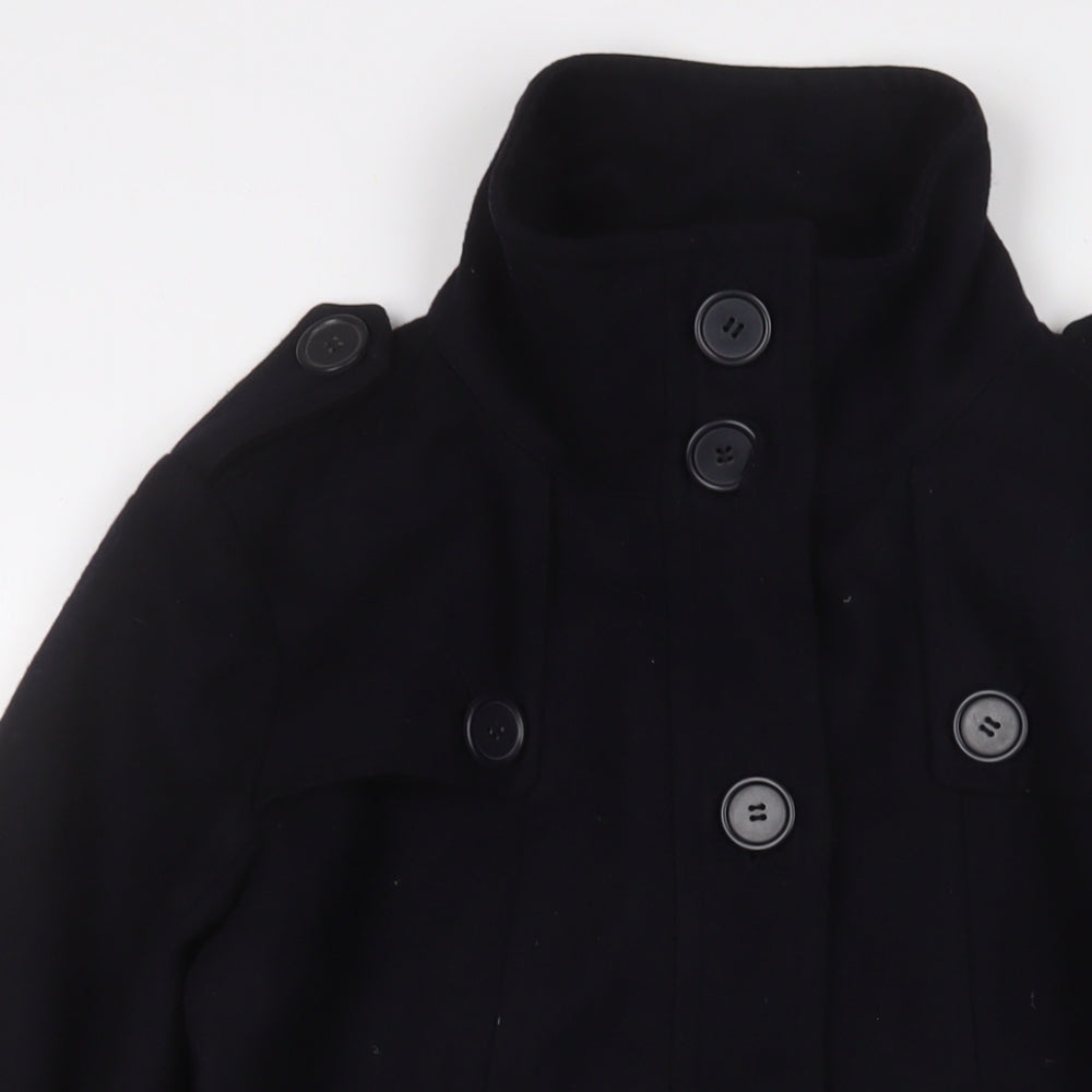 Womens UK Size 14 Marks and Spencer Blue Military Jacket