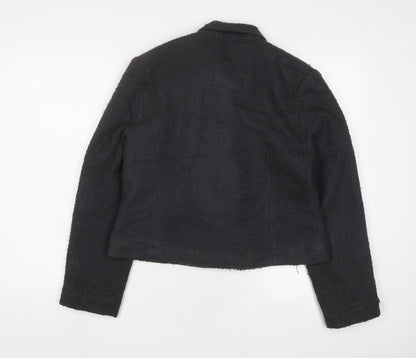 Jeffery Rogers Womens Grey Jacket Blazer Size 14 Button