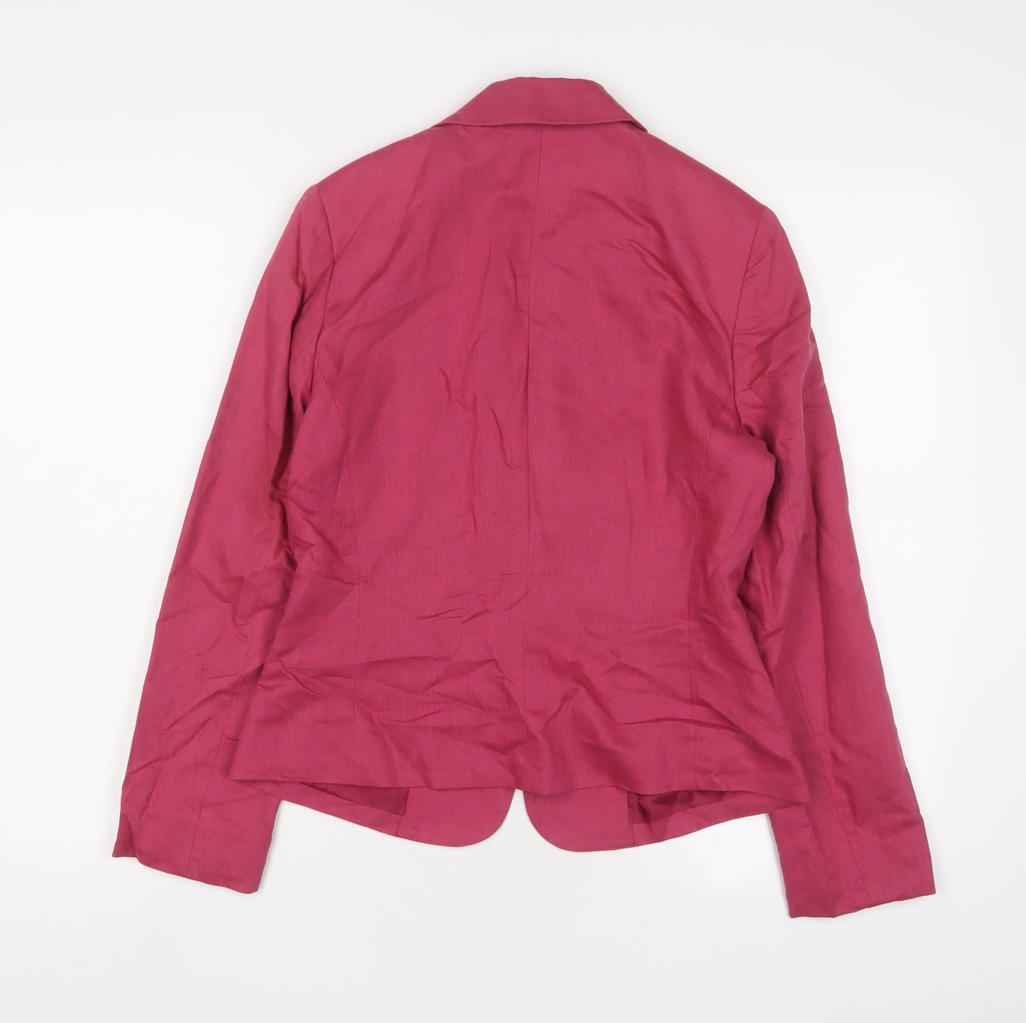 mex Womens Pink Jacket Blazer Size 10 Button