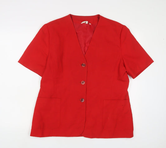 Womens UK Size 18 Miss Smith Red Jacket
