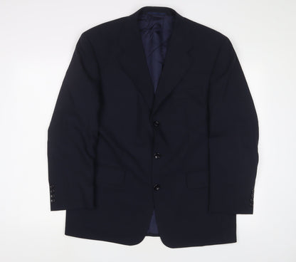 Mens UK Size 40 Carl Gross Regular Blue Suit Jacket