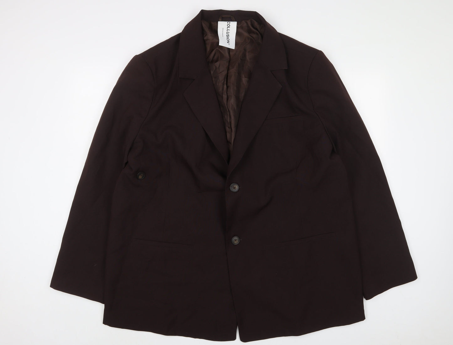 Womens UK Size 3XL COLLUSION Brown Jacket