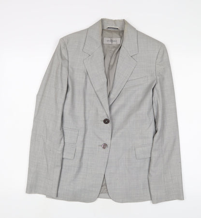 Sportmax Womens Grey Jacket Blazer Size 10 Button