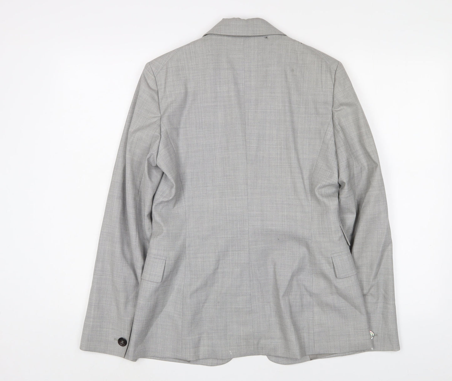 Sportmax Womens Grey Jacket Blazer Size 10 Button