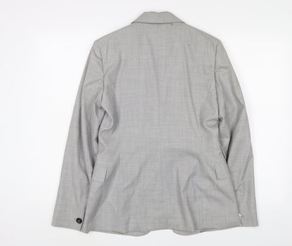 Sportmax Womens Grey Jacket Blazer Size 10 Button