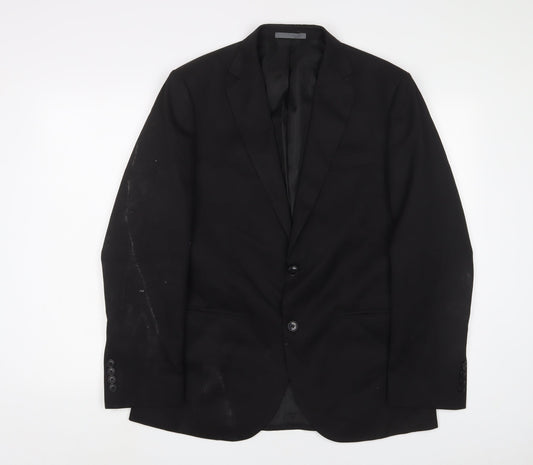Mens UK Size 38 Marks and Spencer Regular Black Suit Jacket