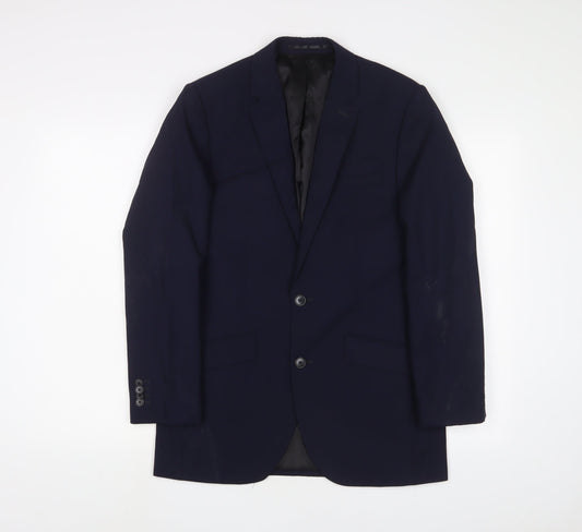 Mens UK Size 36 Kenneth Cole Regular Blue Suit Jacket