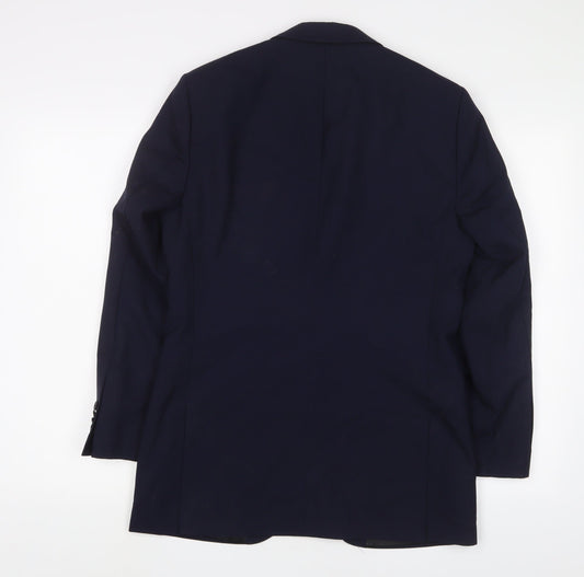 Mens UK Size 36 Kenneth Cole Regular Blue Suit Jacket