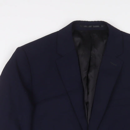 Mens UK Size 36 Kenneth Cole Regular Blue Suit Jacket