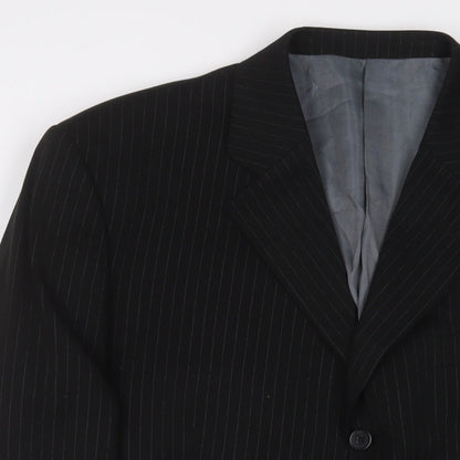 Mens UK Size 40 Taylor & Reece Regular Black Suit Jacket