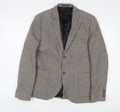 Mens UK Size 42 Topman Regular Brown Suit Jacket