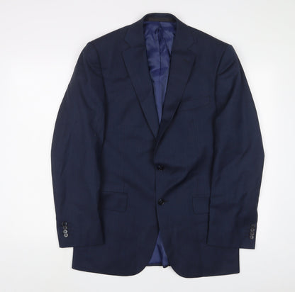 Mens UK Size 38 Marks and Spencer Regular Blue Suit Jacket