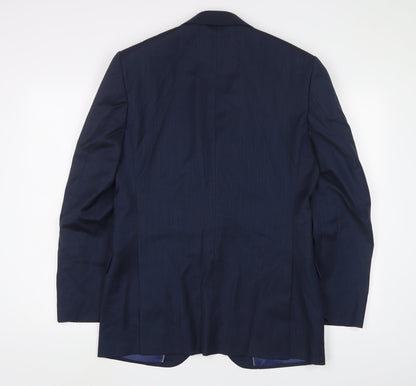 Mens UK Size 38 Marks and Spencer Regular Blue Suit Jacket