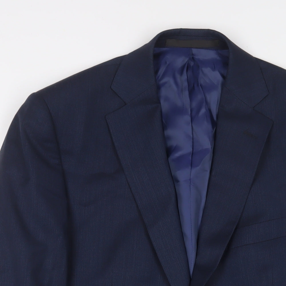 Mens UK Size 38 Marks and Spencer Regular Blue Suit Jacket