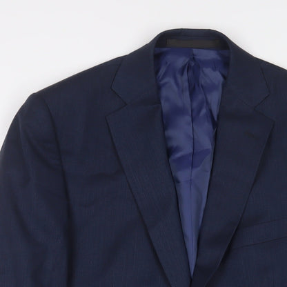 Mens UK Size 38 Marks and Spencer Regular Blue Suit Jacket