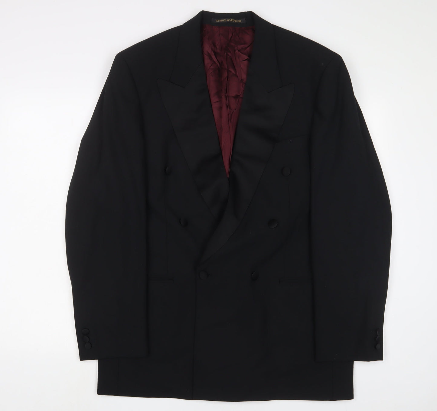 Mens UK Size 40 Marks and Spencer Regular Black Suit Jacket