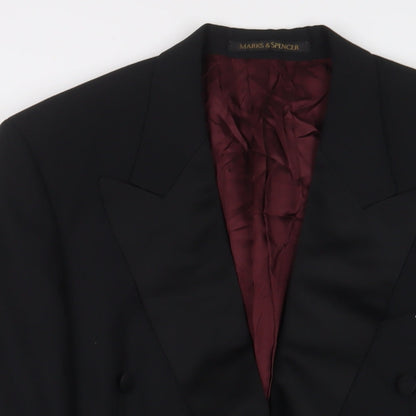 Mens UK Size 40 Marks and Spencer Regular Black Suit Jacket