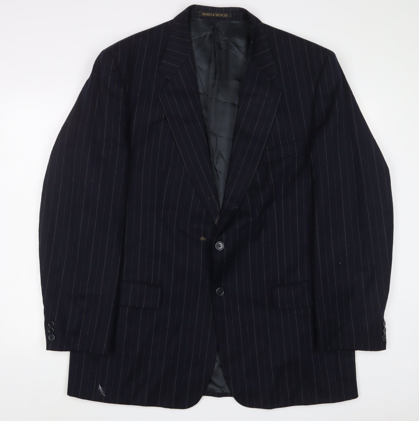 Mens UK Size 44 Marks and Spencer Regular Blue Suit Jacket