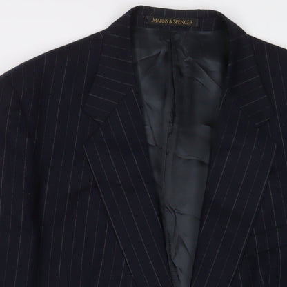 Mens UK Size 44 Marks and Spencer Regular Blue Suit Jacket