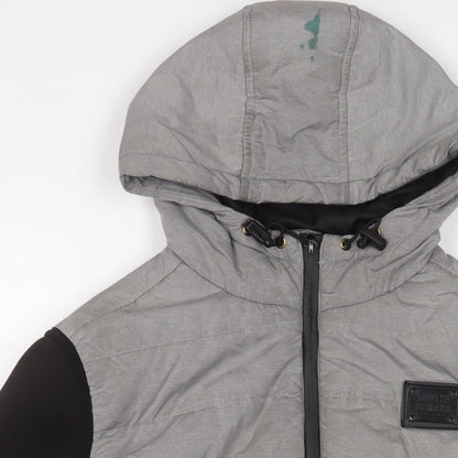 Mens UK Size S Supply & Demand Co. Grey Puffer Jacket