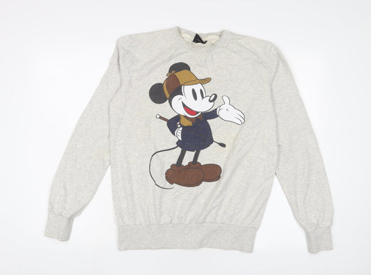 Womens UK Size M Disney Grey Pullover Sweatshirt