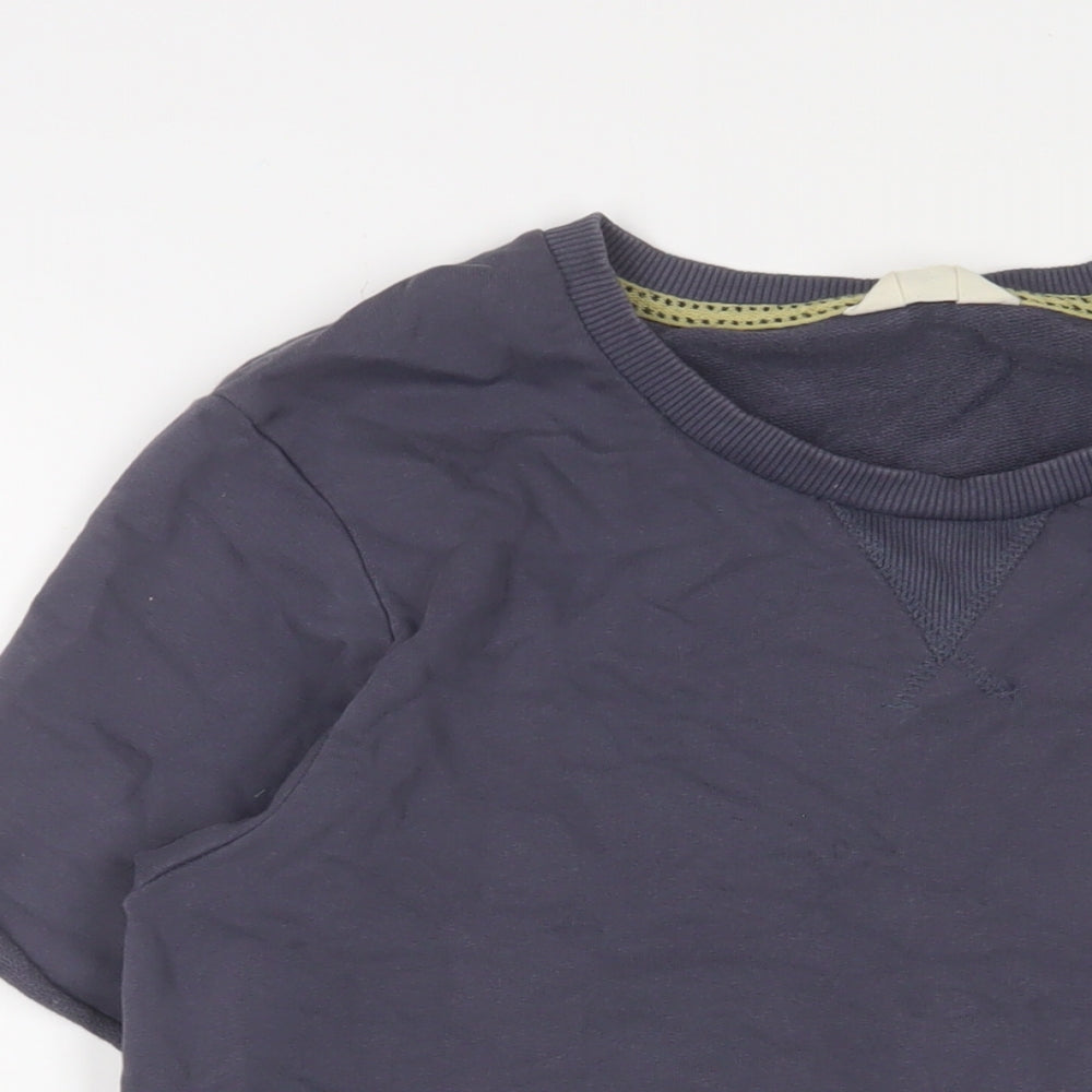 Womens UK Size L Selected Blue Basic T-Shirt