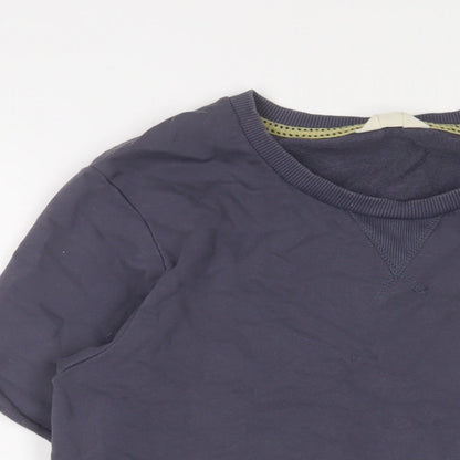 Womens UK Size L Selected Blue Basic T-Shirt