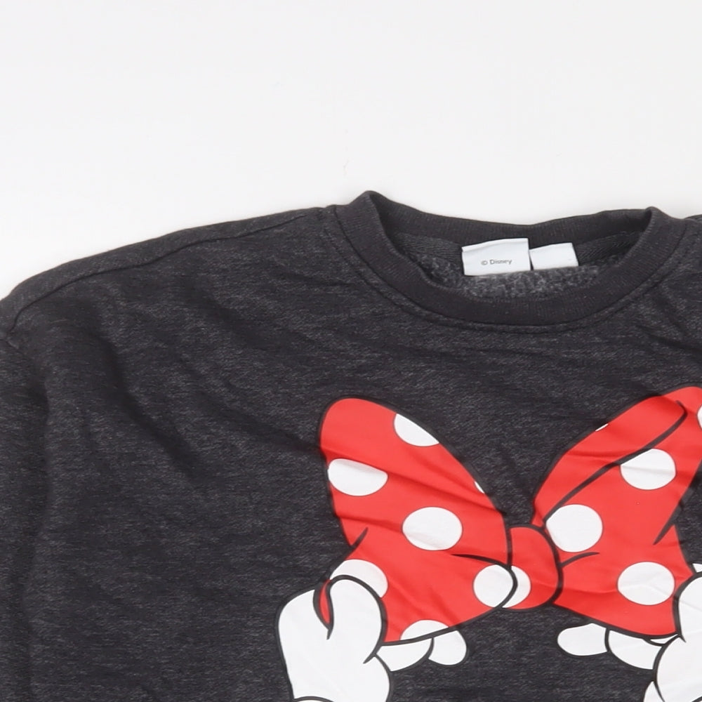 Womens UK Size XS Disney Grey Pullover Sweatshirt