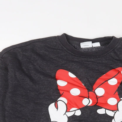 Womens UK Size XS Disney Grey Pullover Sweatshirt