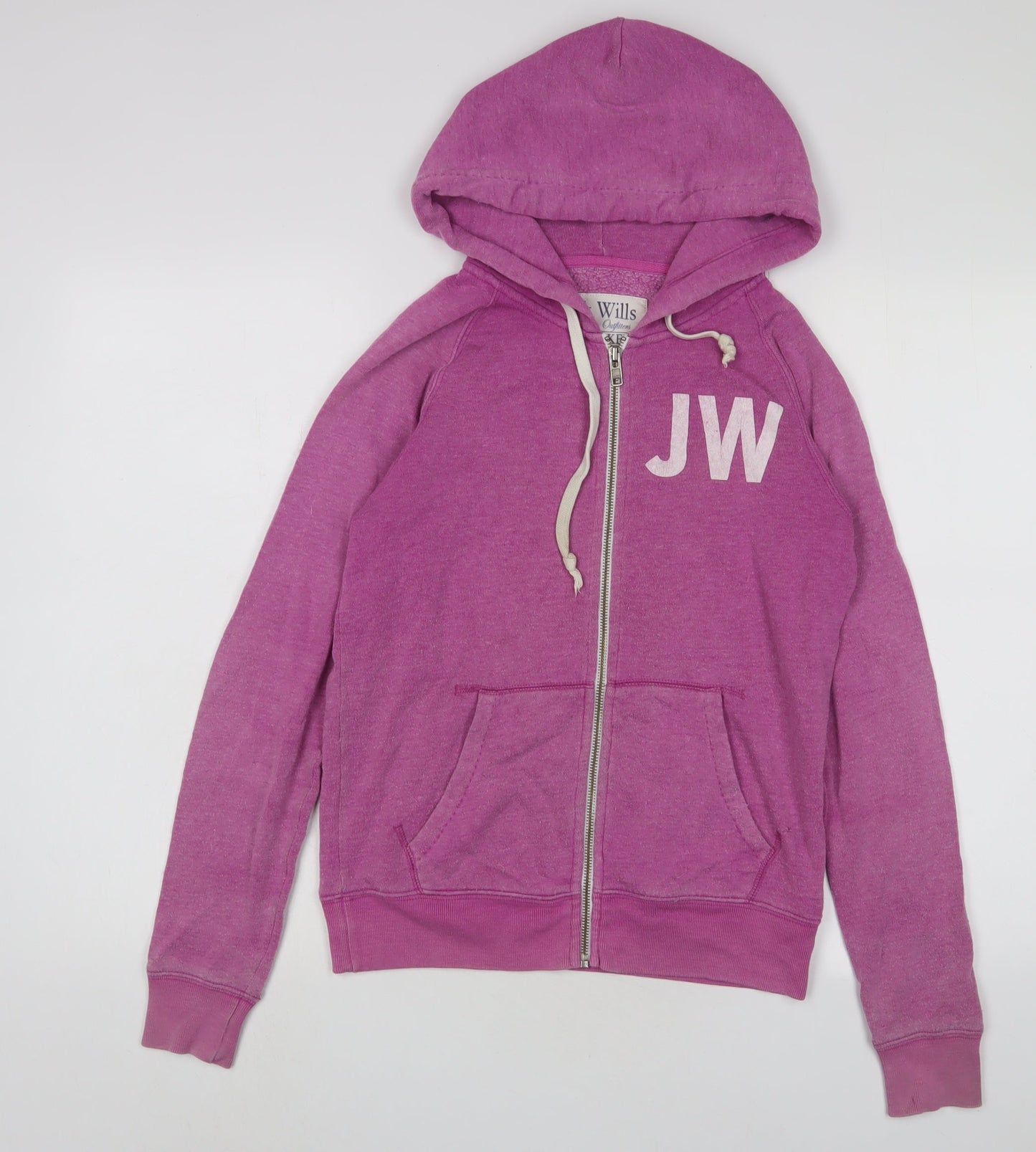 Womens UK Size 8 Jack Wills Purple Full Zip Hoodie