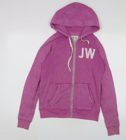 Womens UK Size 8 Jack Wills Purple Full Zip Hoodie