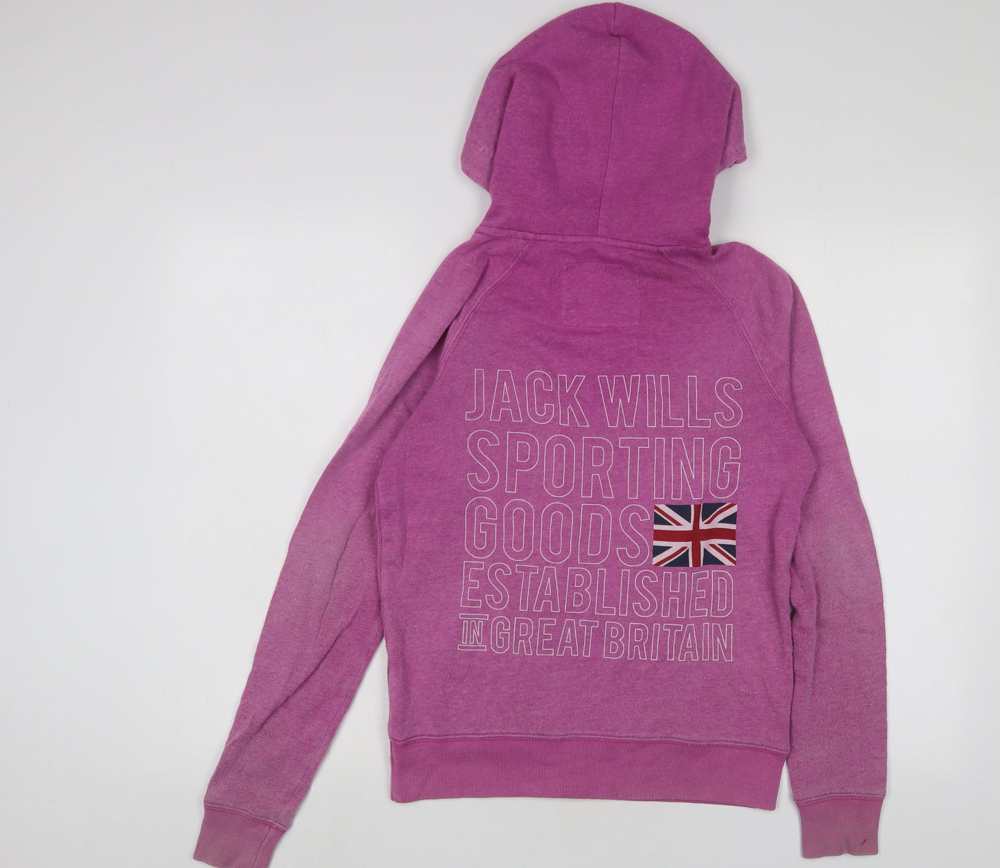 Womens UK Size 8 Jack Wills Purple Full Zip Hoodie