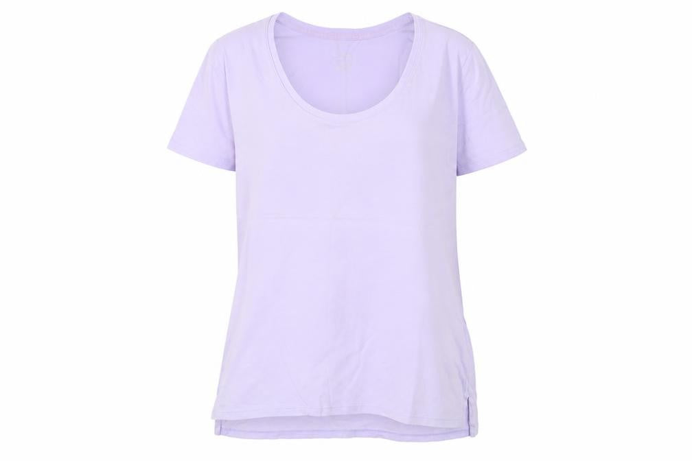 Womens UK Size M Lands' End Purple Basic T-Shirt