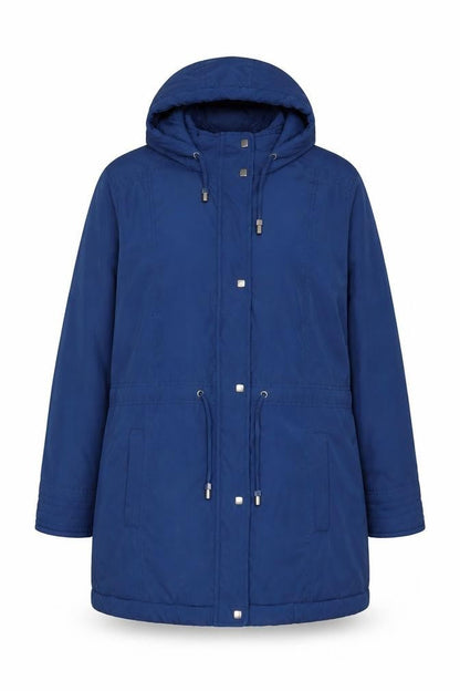 Womens UK Size 16 Bonmarché Blue Quilted Coat
