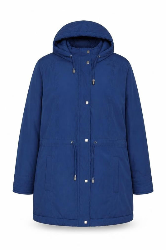 Womens UK Size 16 Bonmarché Blue Quilted Coat