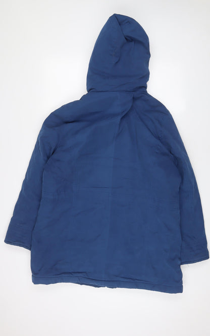 Womens UK Size 16 Bonmarché Blue Quilted Coat